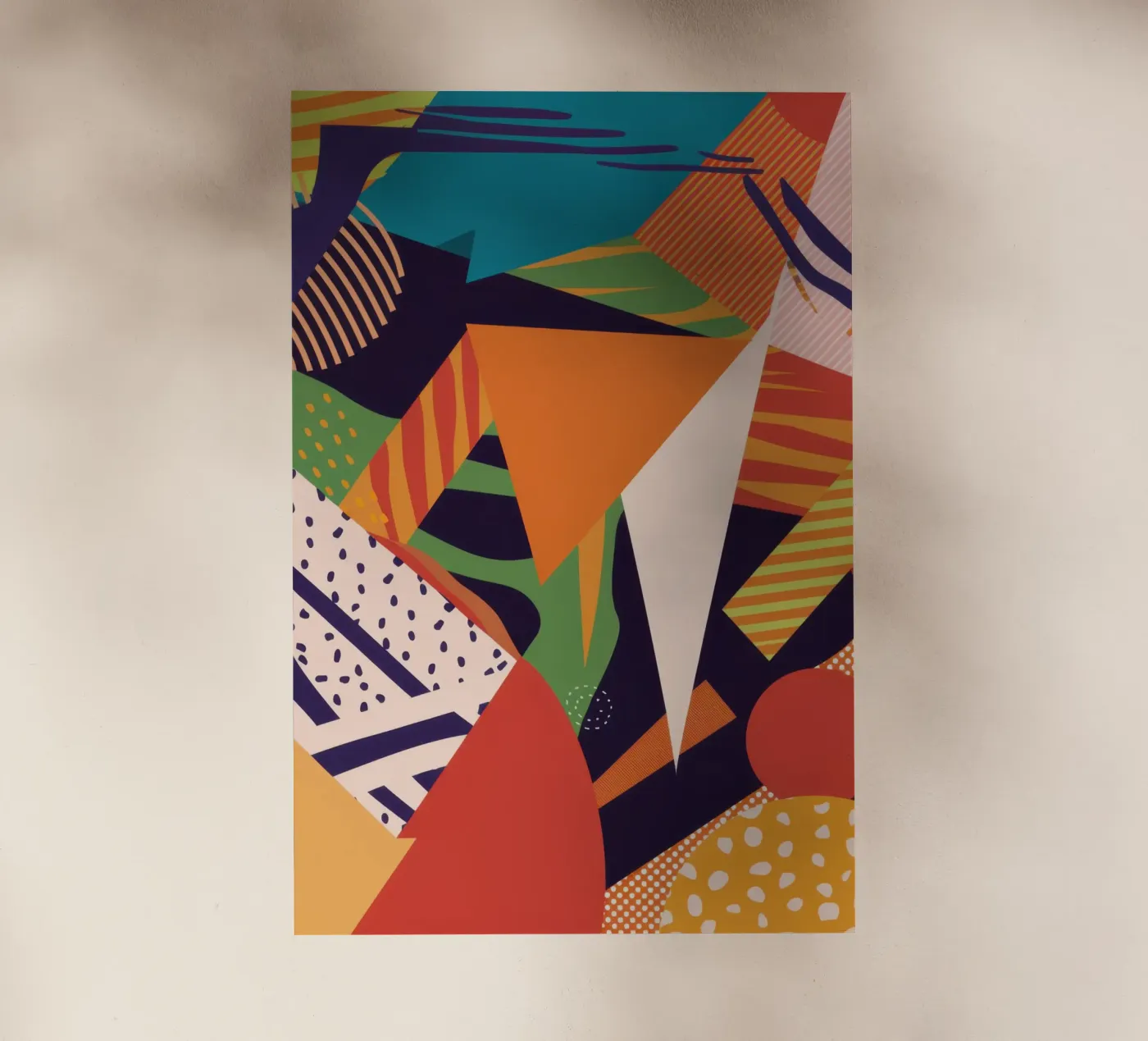 Collage met levendig patroon backlit folie van Frosh Pallete