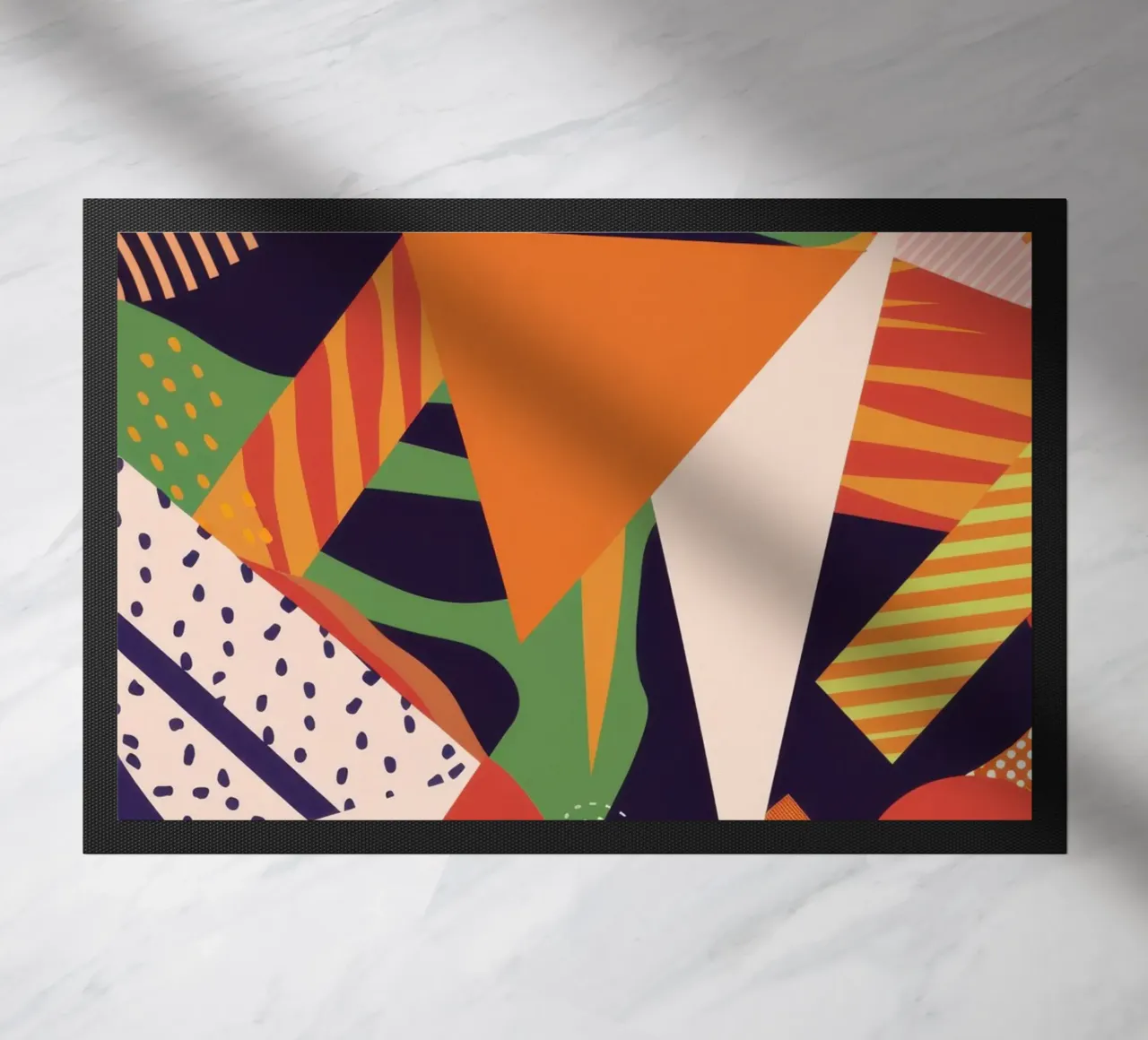 Vibrant Pattern Collage doormat by Frosh Pallete