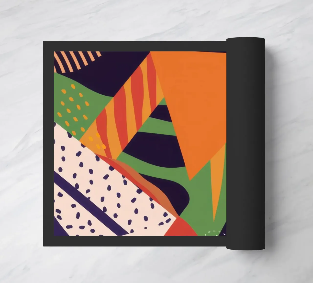 Vibrant Pattern Collage doormat by Frosh Pallete