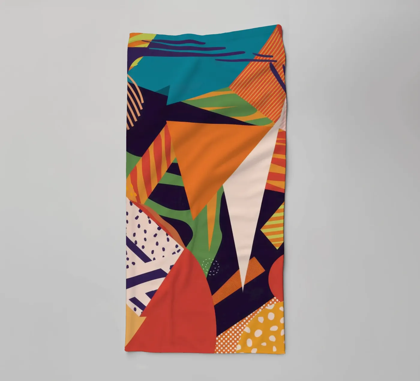 Vibrant Pattern Collage towel by Frosh Pallete