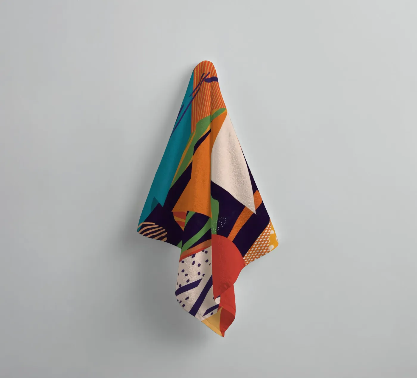 Vibrant Pattern Collage towel by Frosh Pallete