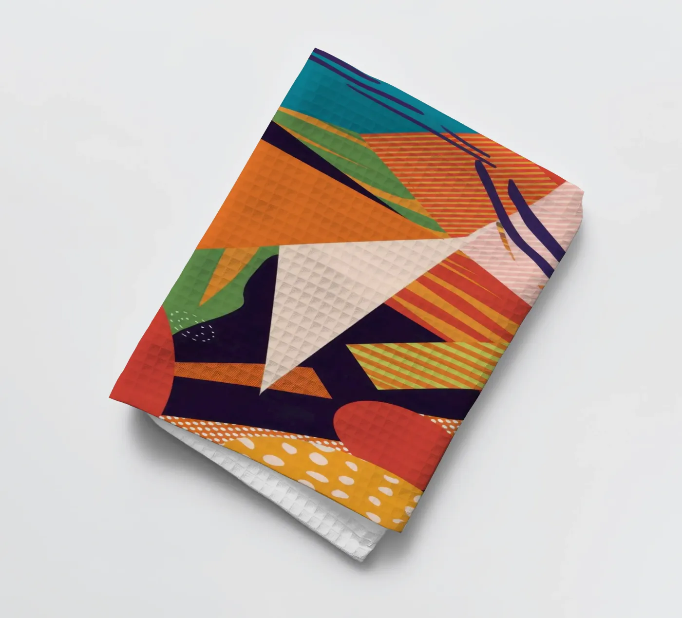 Vibrant Pattern Collage tea towel by Frosh Pallete