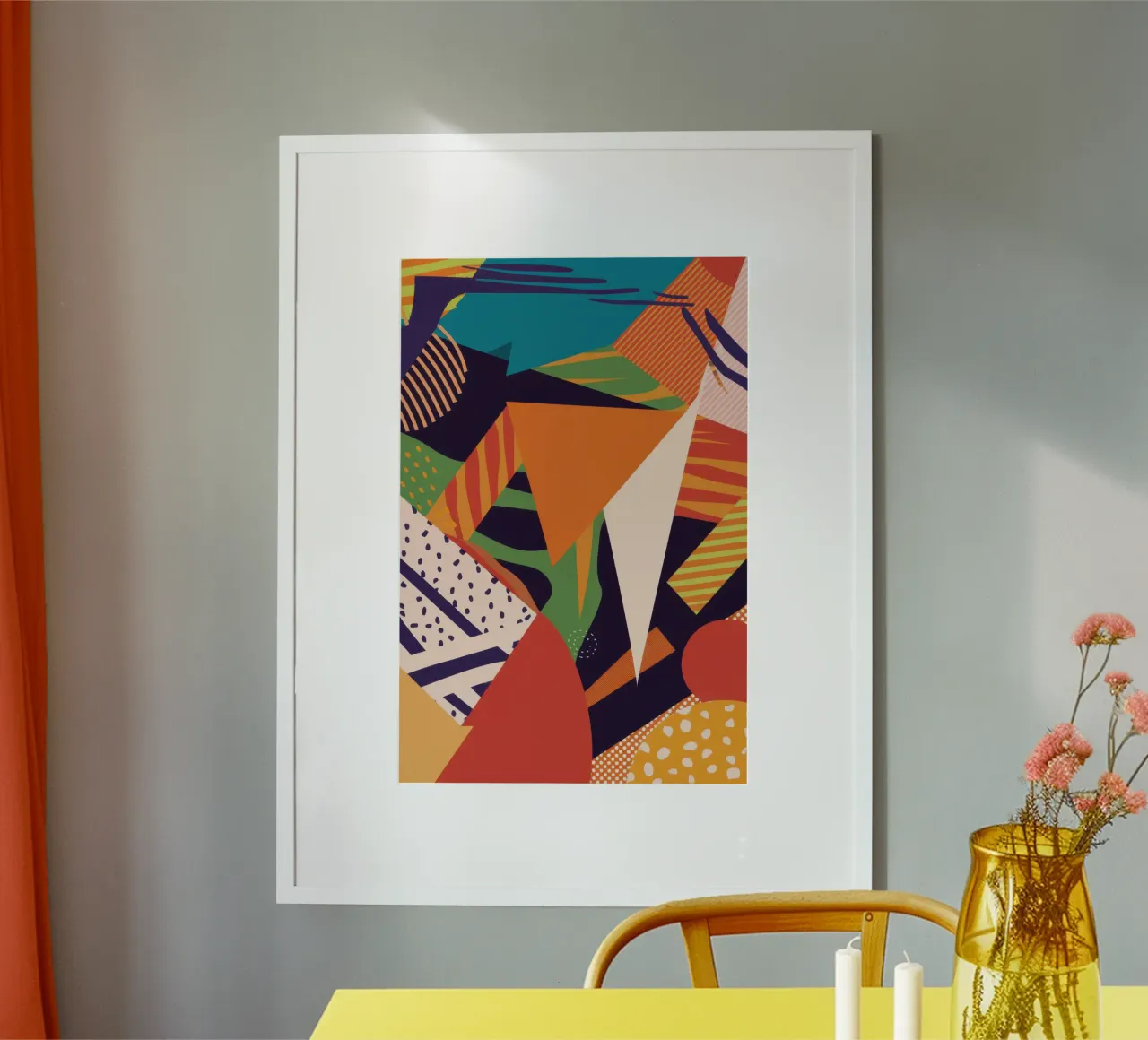 Vibrant Pattern Collage poster by Frosh Pallete