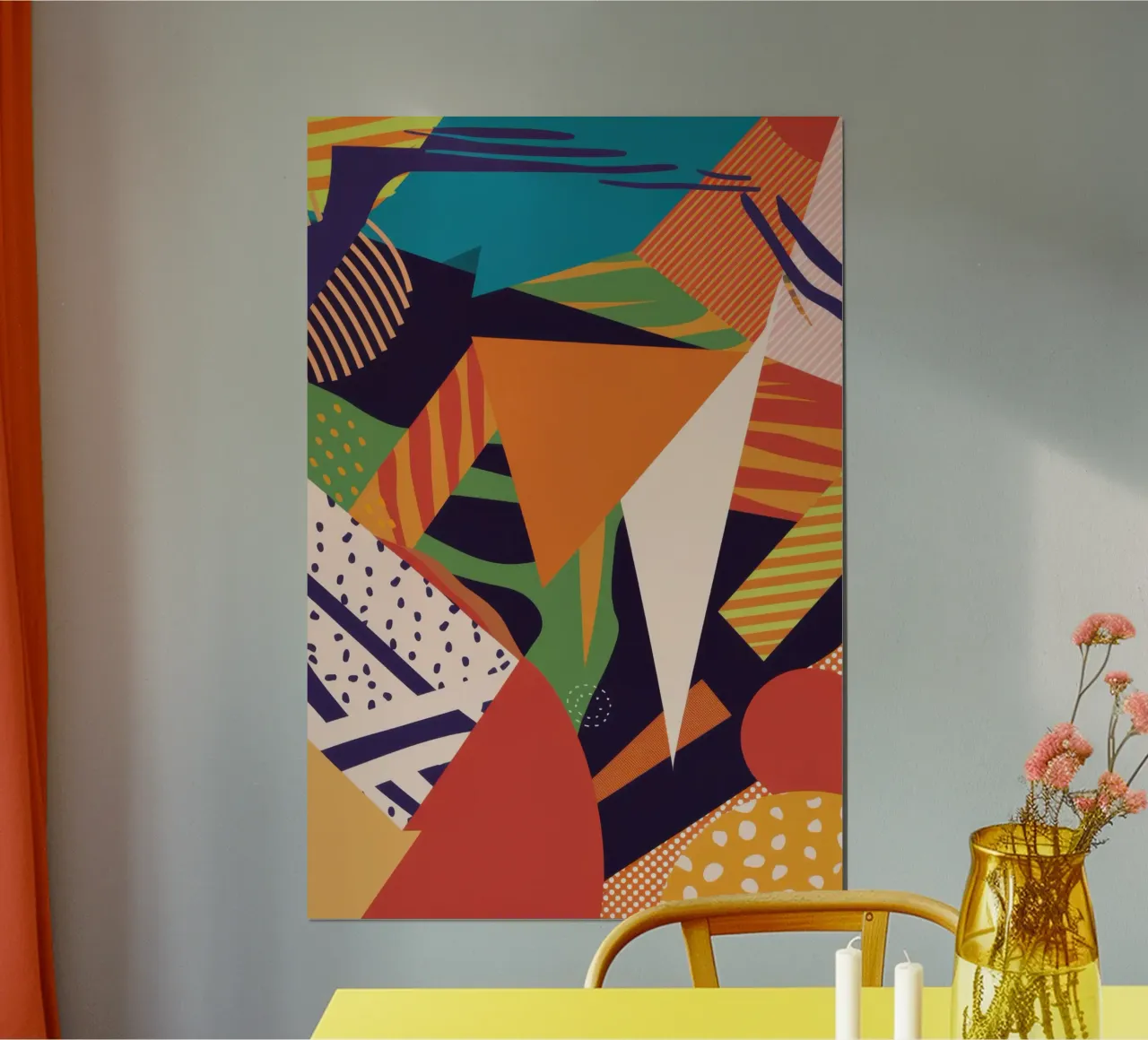 Vibrant Pattern Collage poster by Frosh Pallete