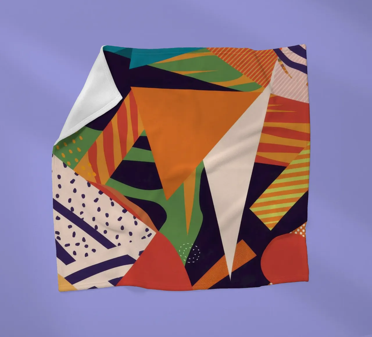 Lebendige Muster-Collage Fleecedecke von Frosh Pallete