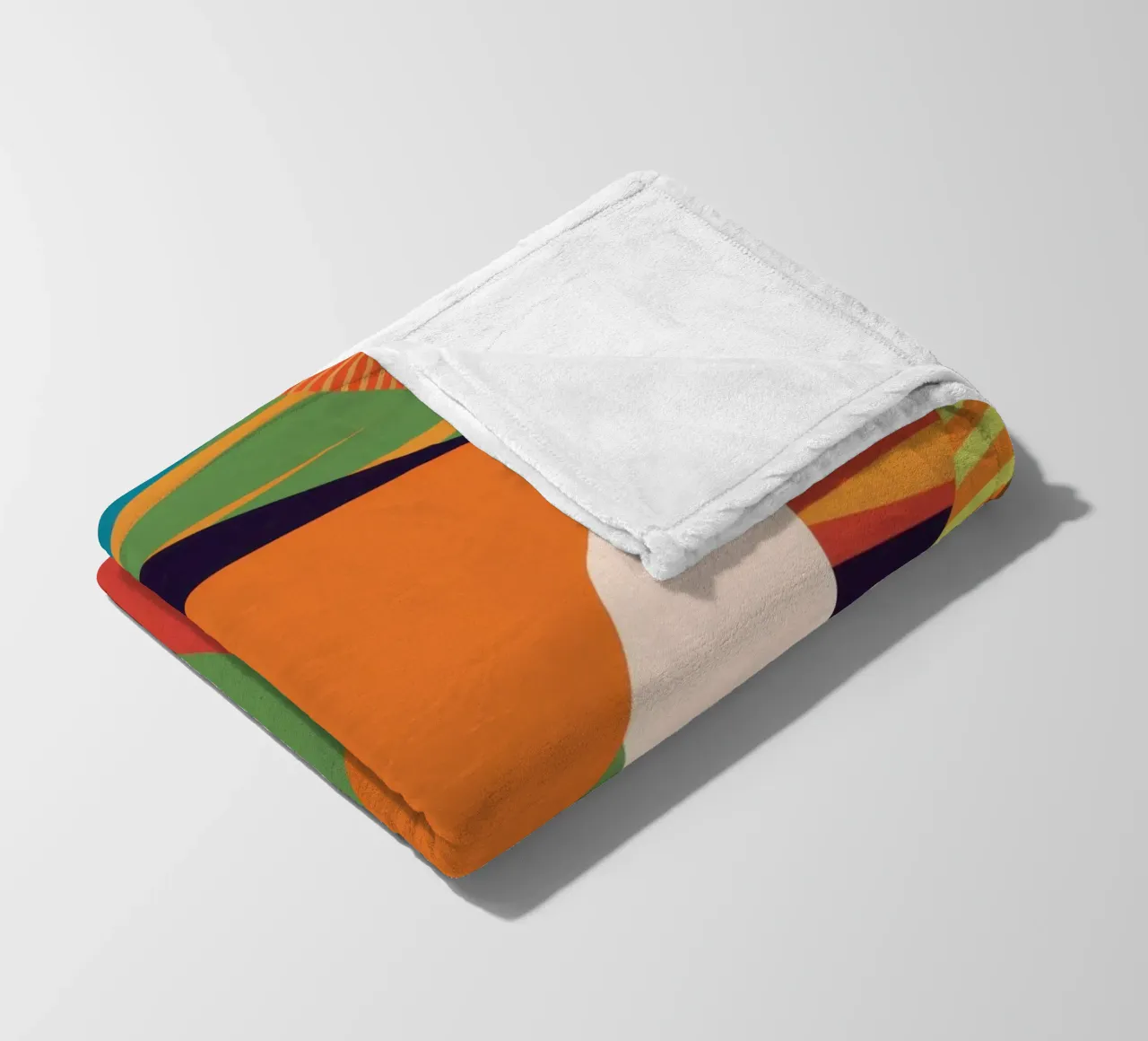 Lebendige Muster-Collage Fleecedecke von Frosh Pallete