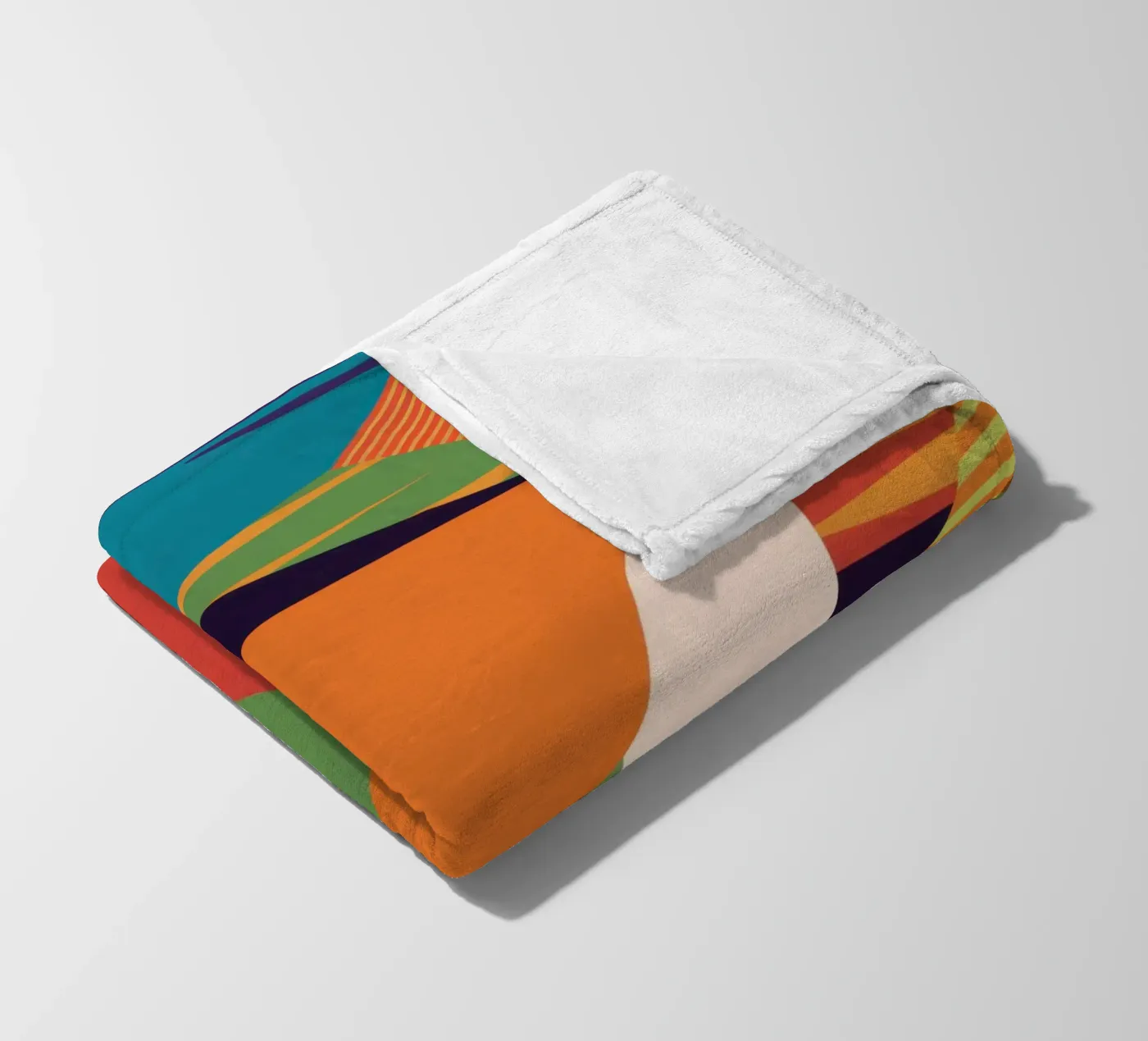 Lebendige Muster-Collage Fleecedecke von Frosh Pallete