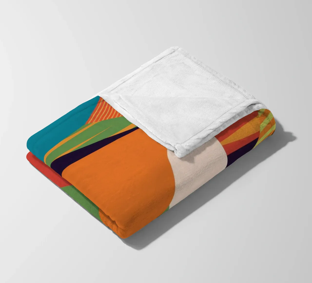 Lebendige Muster-Collage Fleecedecke von Frosh Pallete