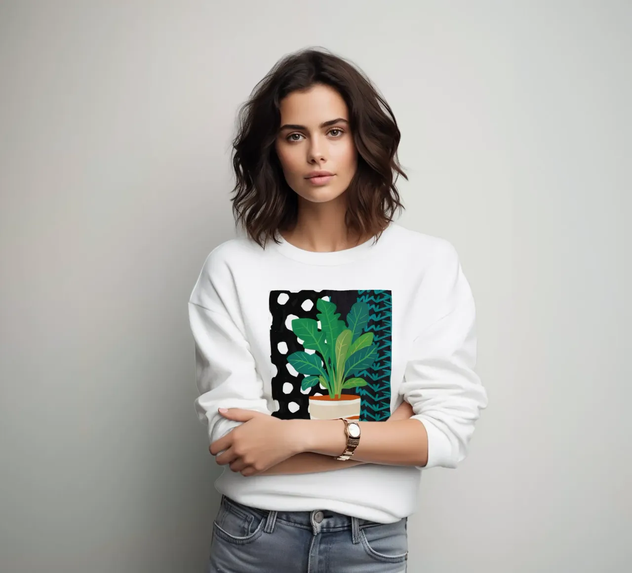 Monstera a pois felpa da Thistle Bloom