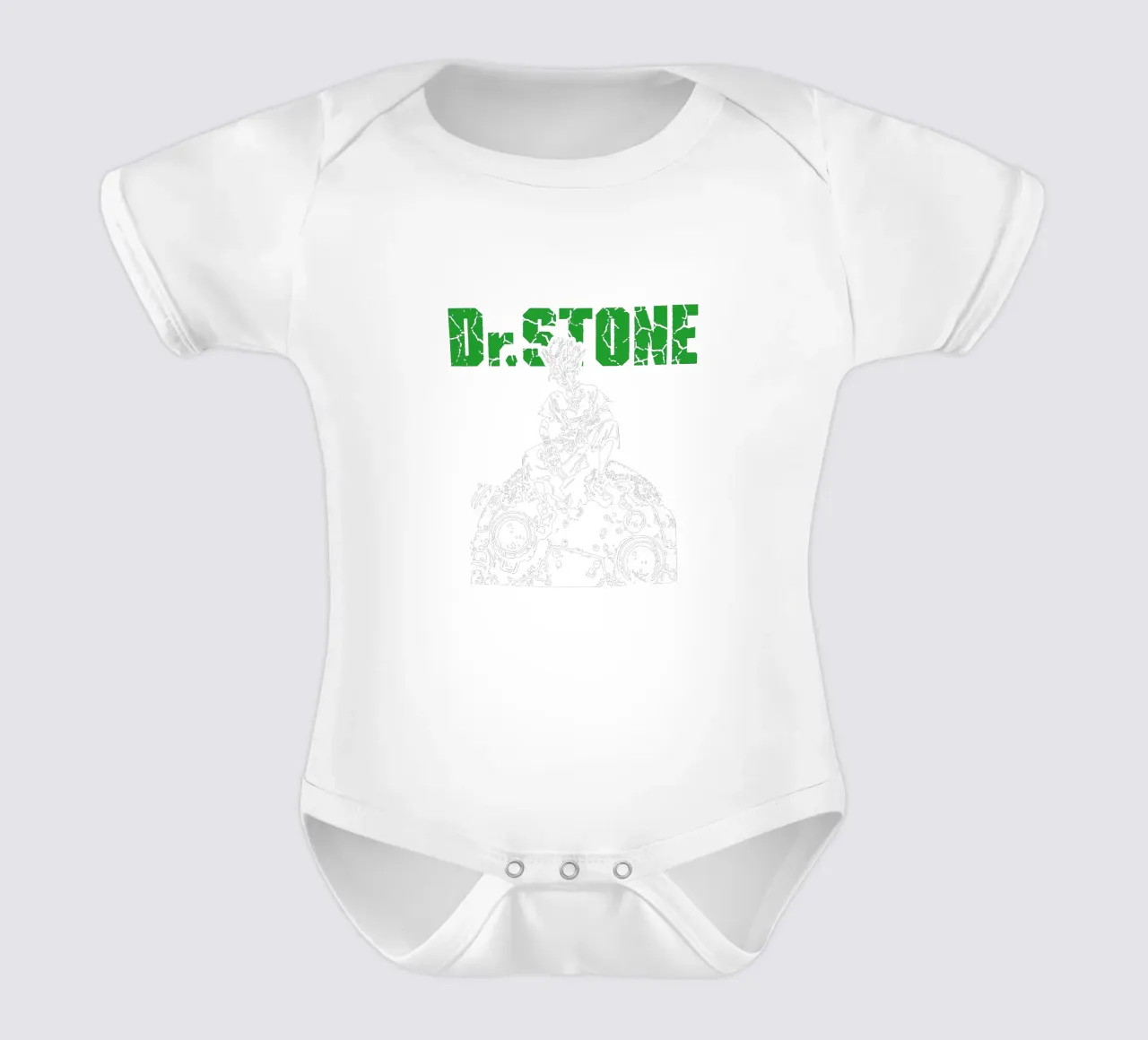 Dr. Stone Staffel 3 V1 Kurzarm Babybody von https://www.juniqe.com/uk/shop/Henndraws