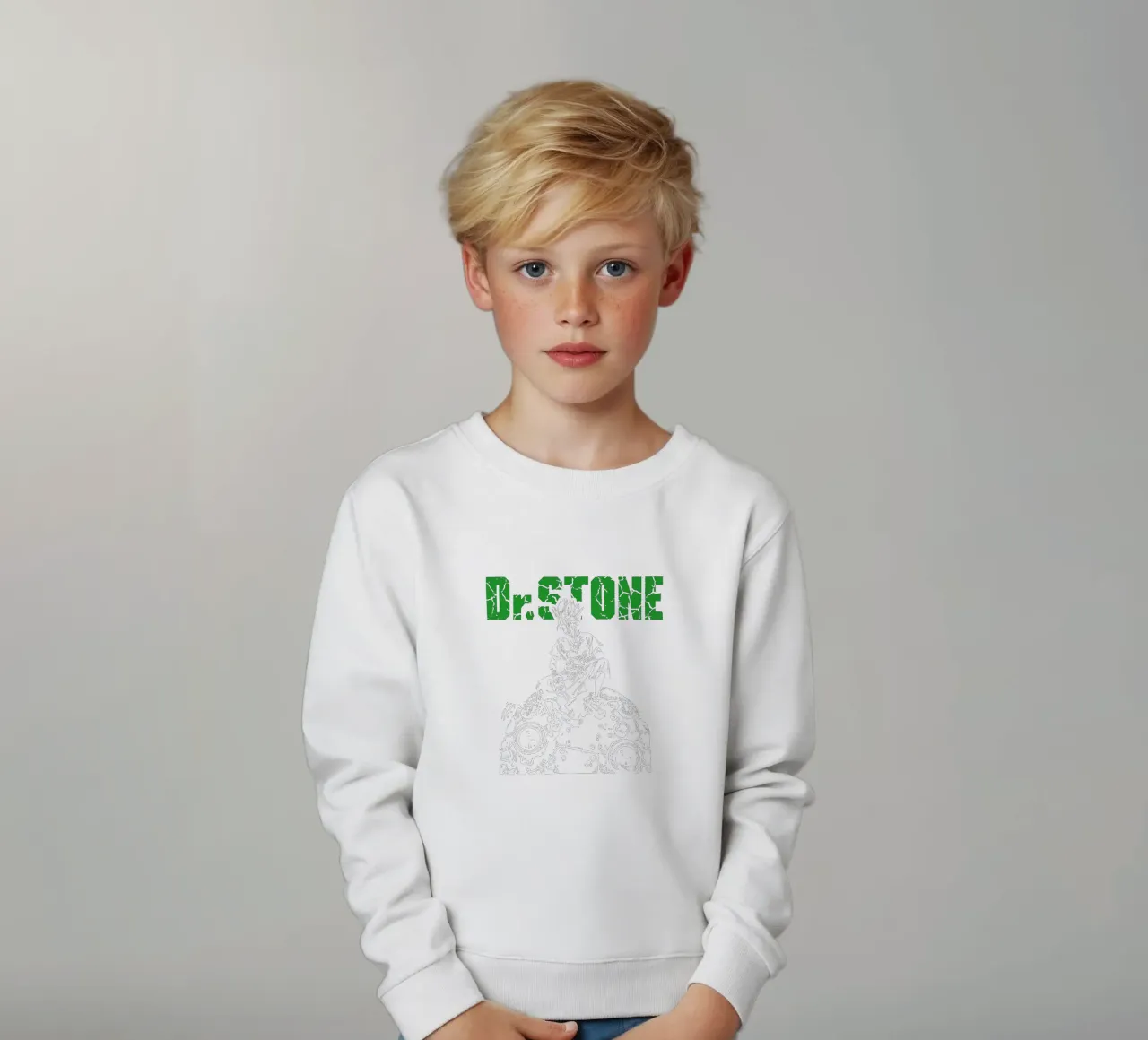 Dr. Stone Stagione 3 V1 felpa bambino da https://www.juniqe.com/uk/shop/Henndraws