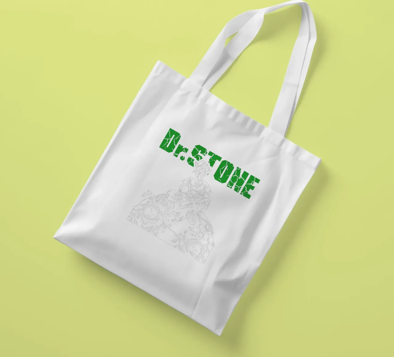 Dr. Stone Stagione 3 V1 borsa in juta da https://www.juniqe.com/uk/shop/Henndraws