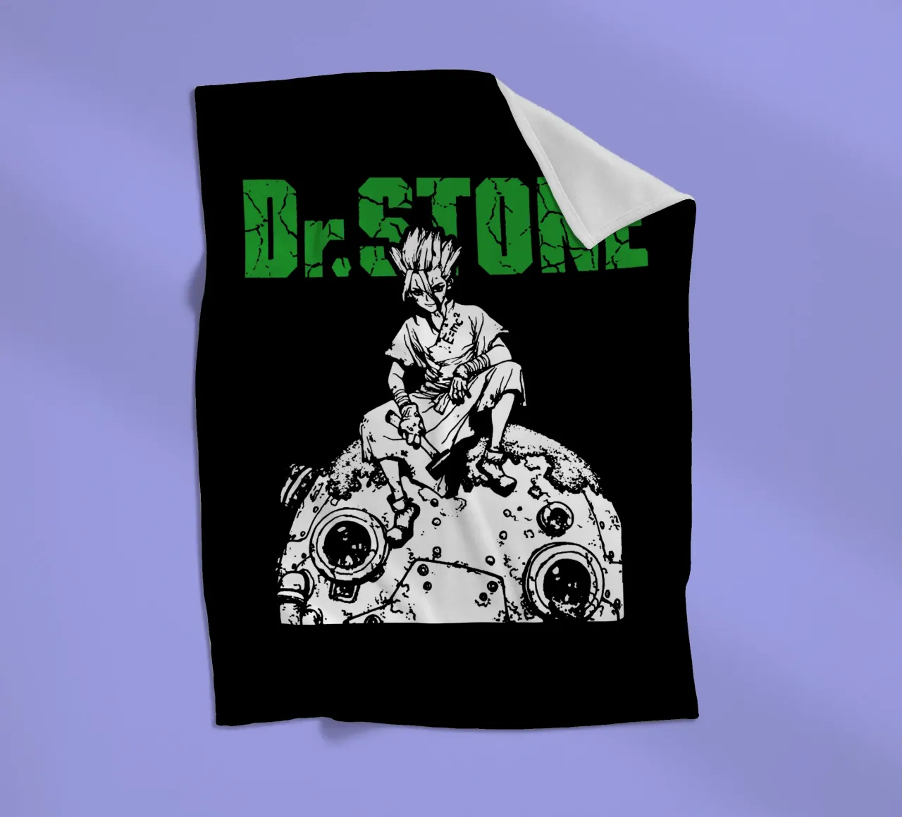 Dr. Stone Stagione 3 V1 coperta in pile da https://www.juniqe.com/uk/shop/Henndraws