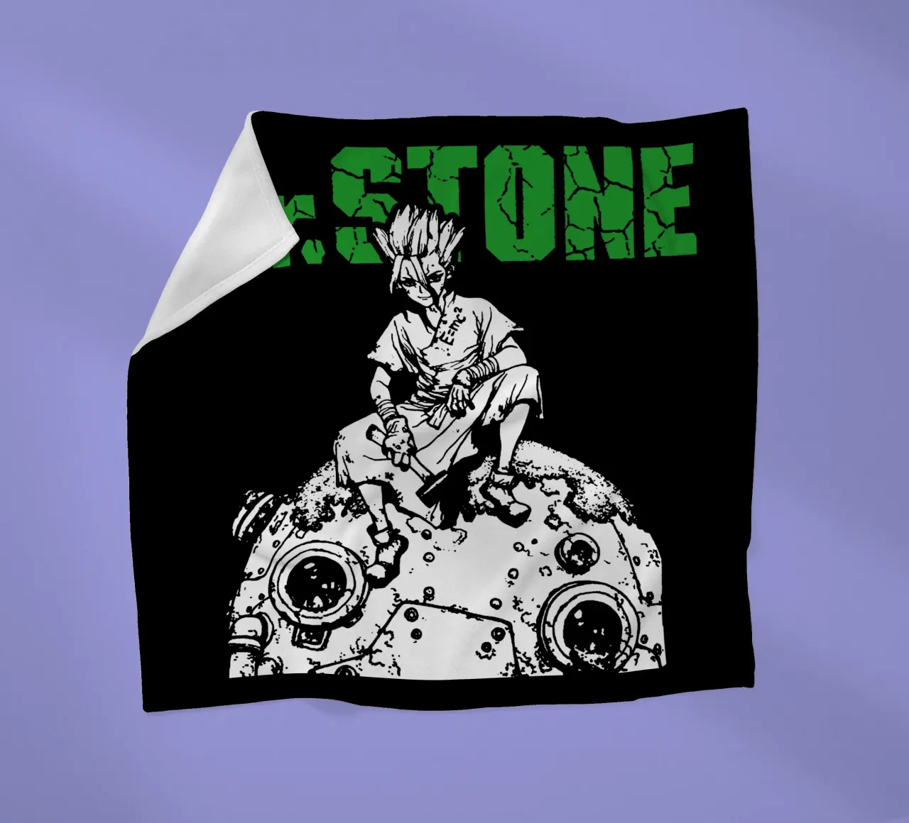 Dr. Stone Stagione 3 V1 coperta in pile da https://www.juniqe.com/uk/shop/Henndraws