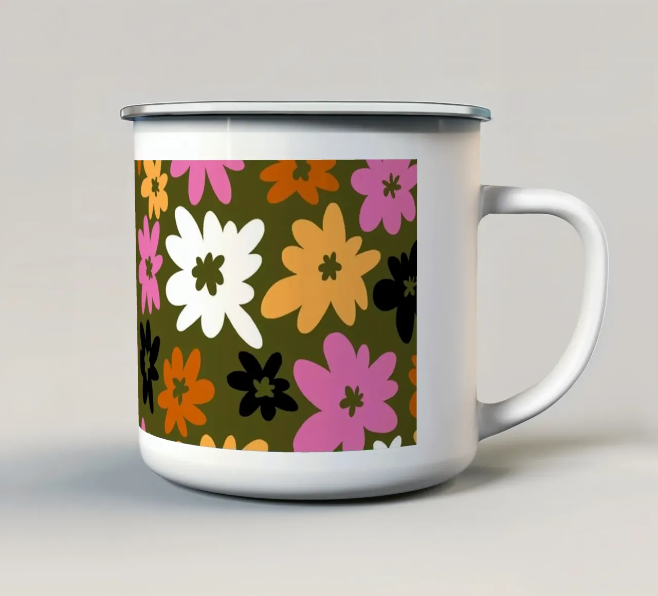Flora Flora tazza in smalto da Arty Guava