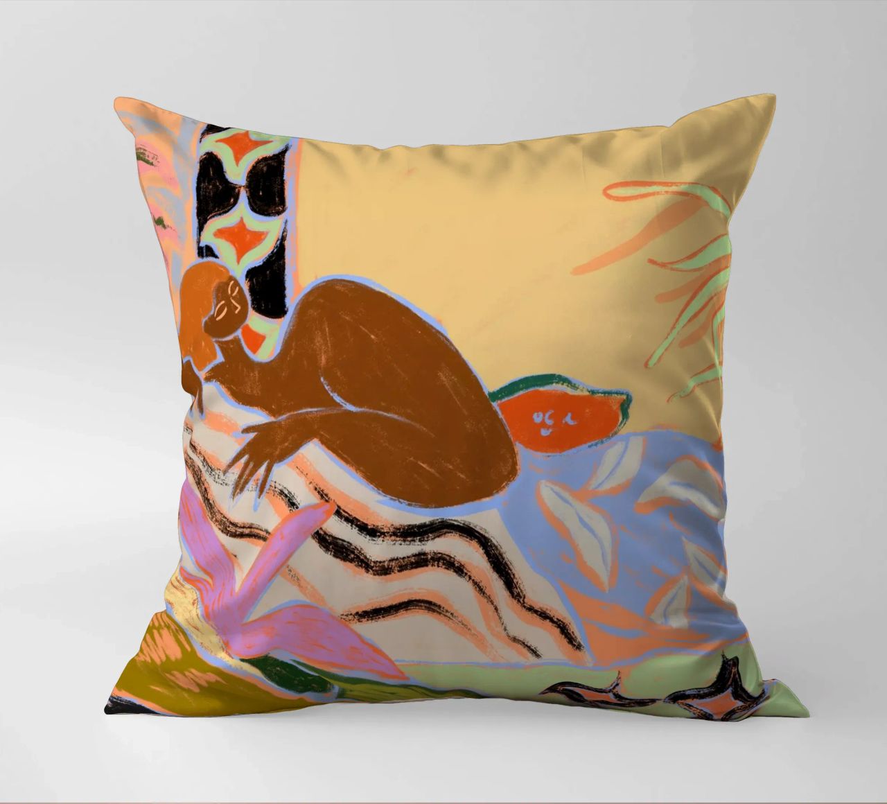 A Moment of Tranquility decorative cushion by Arty Guava