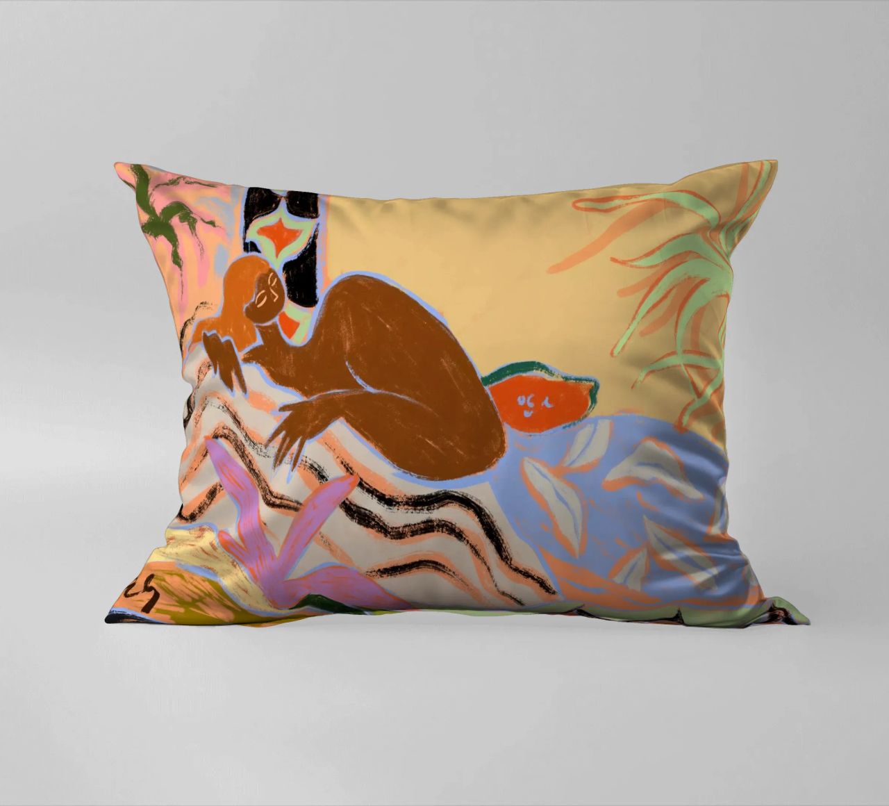A Moment of Tranquility decorative cushion by Arty Guava