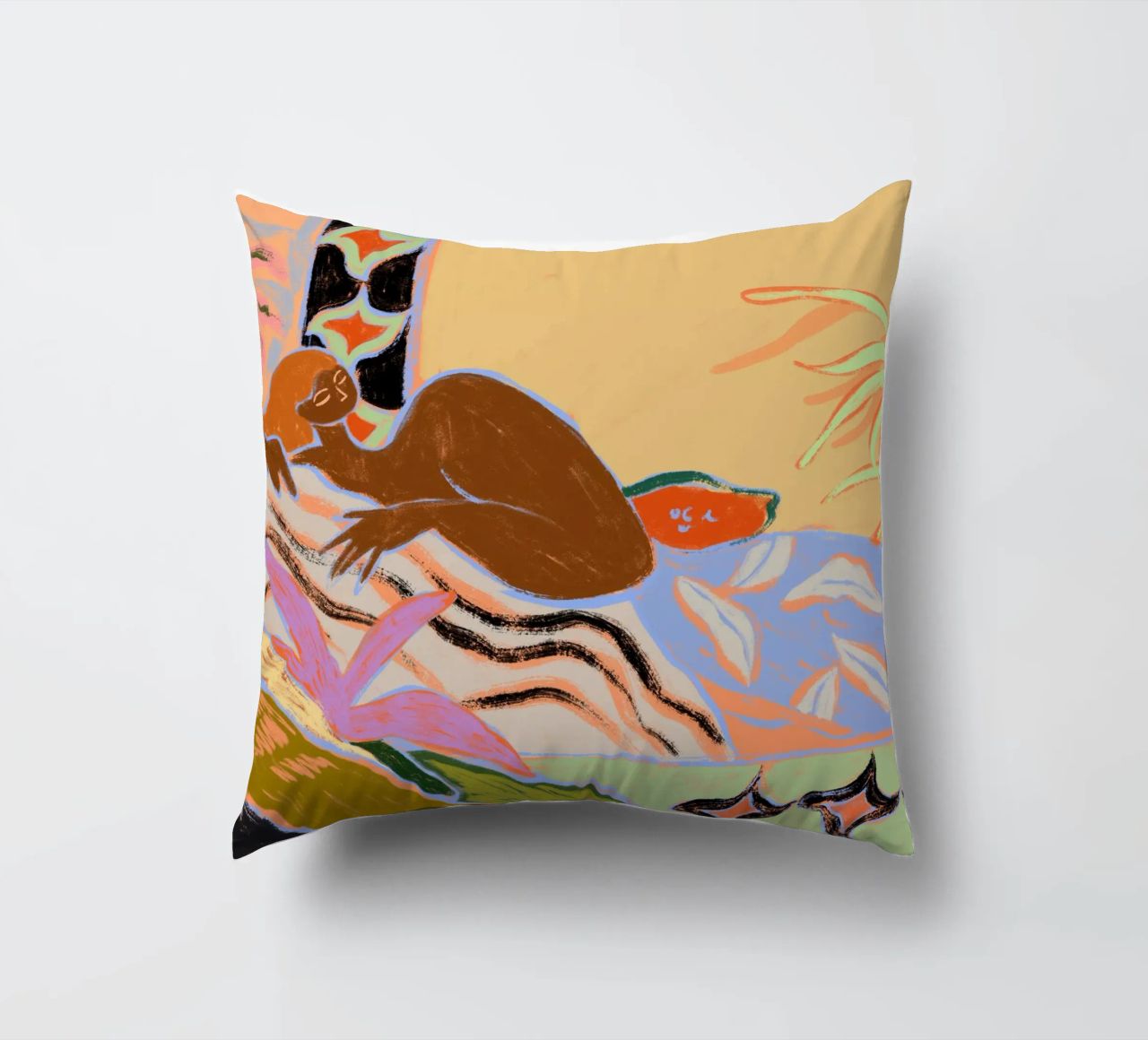 A Moment of Tranquility decorative cushion by Arty Guava