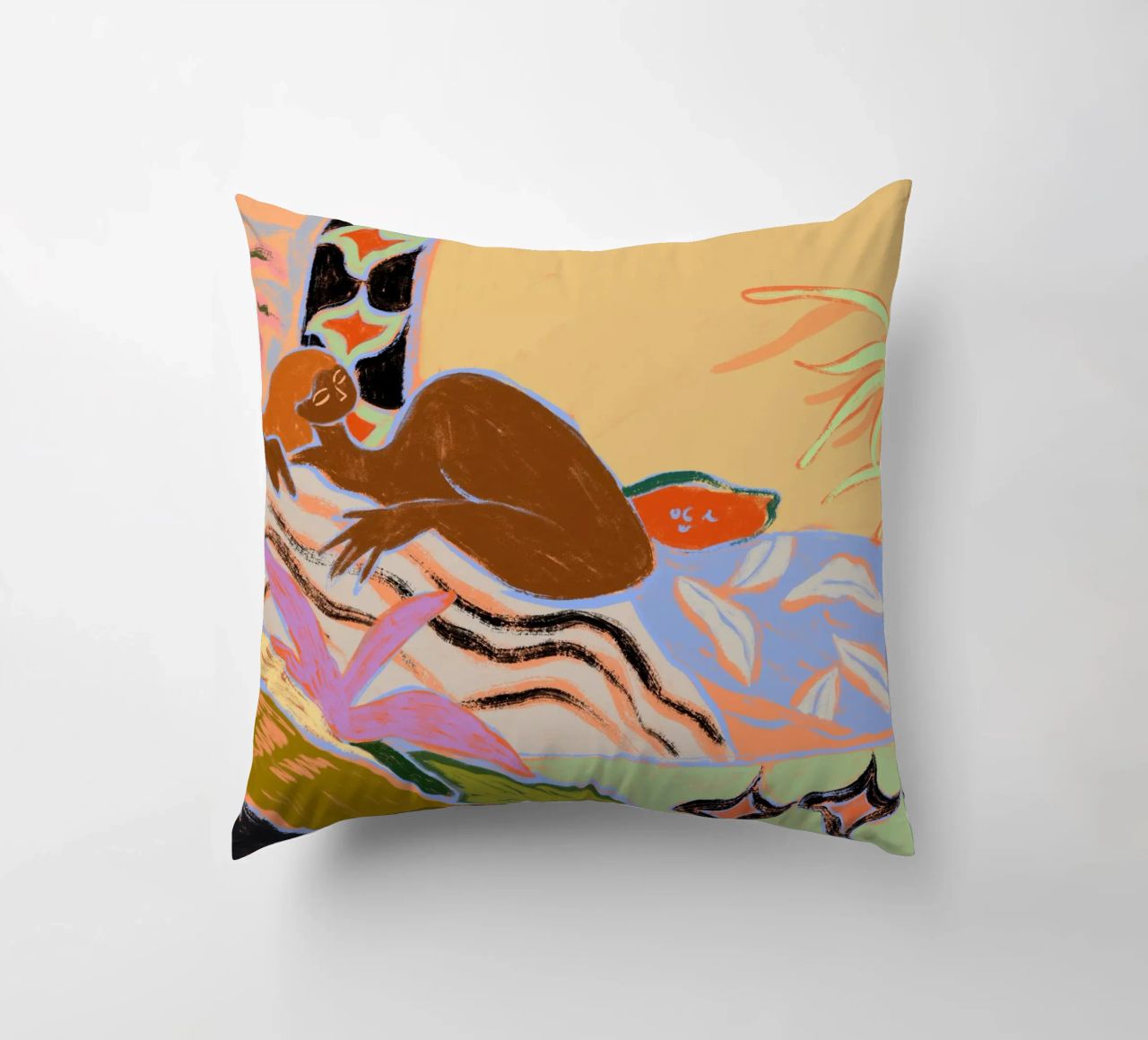 A Moment of Tranquility decorative cushion by Arty Guava