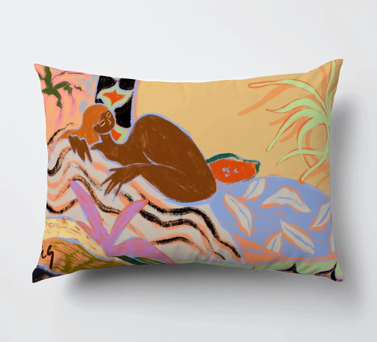 A Moment of Tranquility decorative cushion by Arty Guava