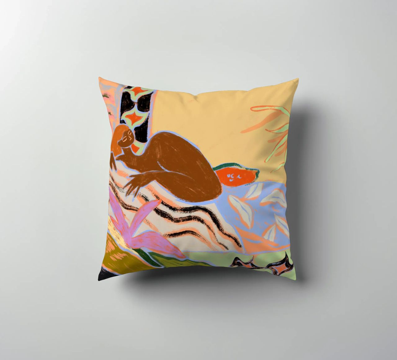A Moment of Tranquility decorative cushion by Arty Guava