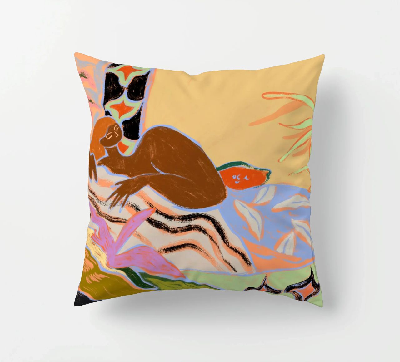 A Moment of Tranquility decorative cushion by Arty Guava