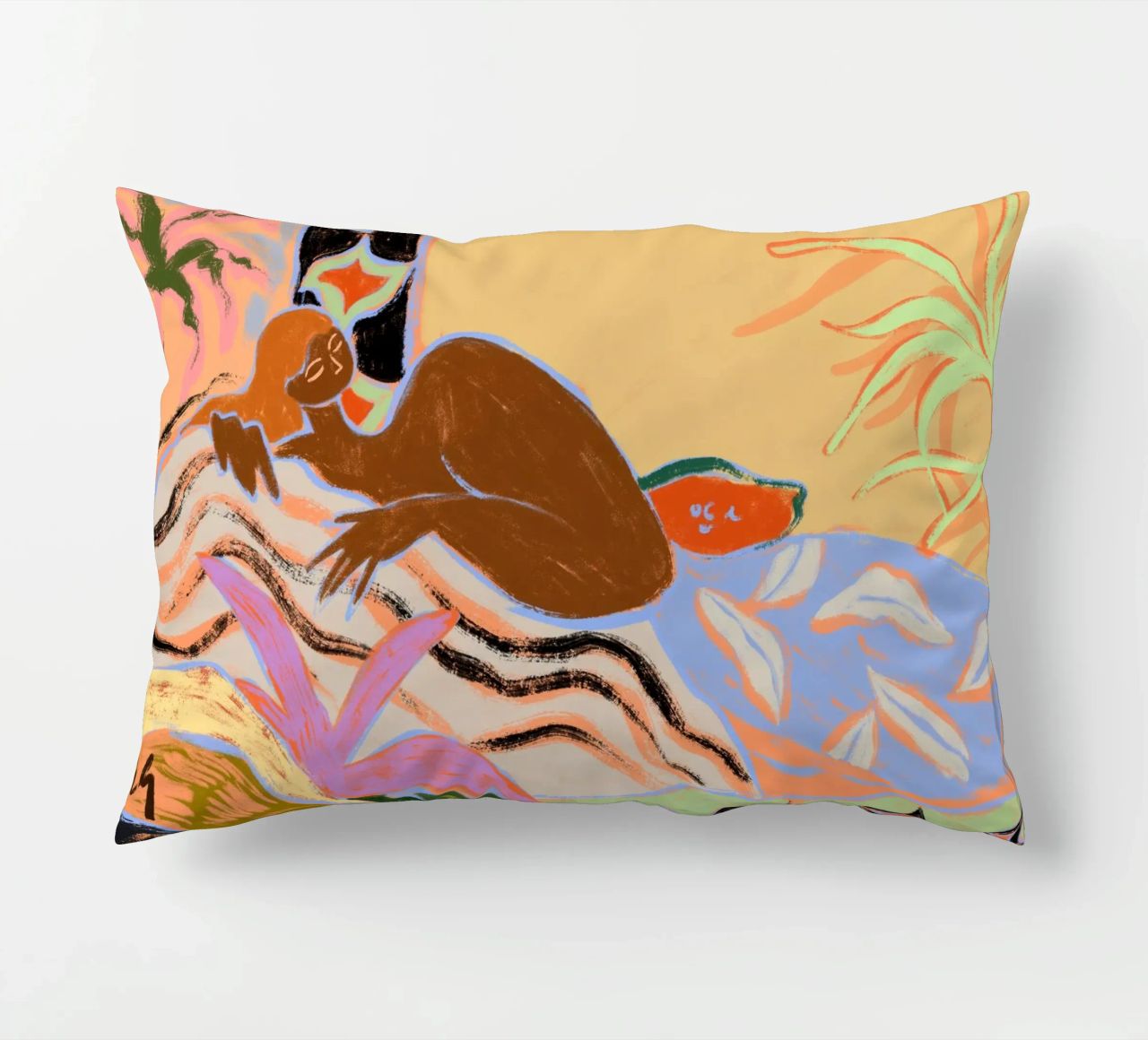 A Moment of Tranquility decorative cushion by Arty Guava