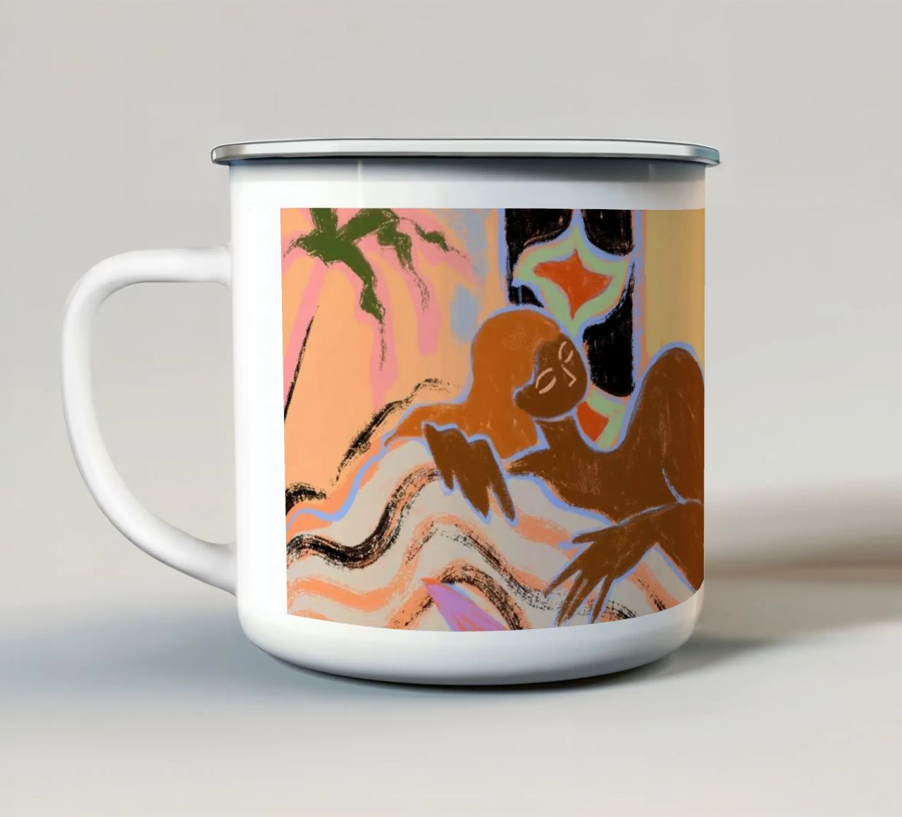 A Moment of Tranquility tazza in smalto da Arty Guava