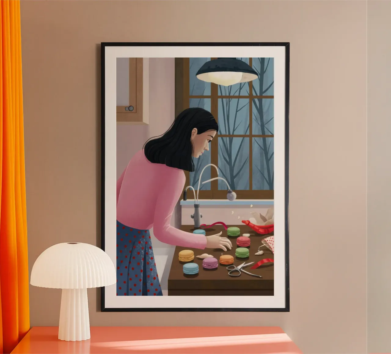Cucina Baking Bliss poster con telaio in plastica da Frosh Pallete