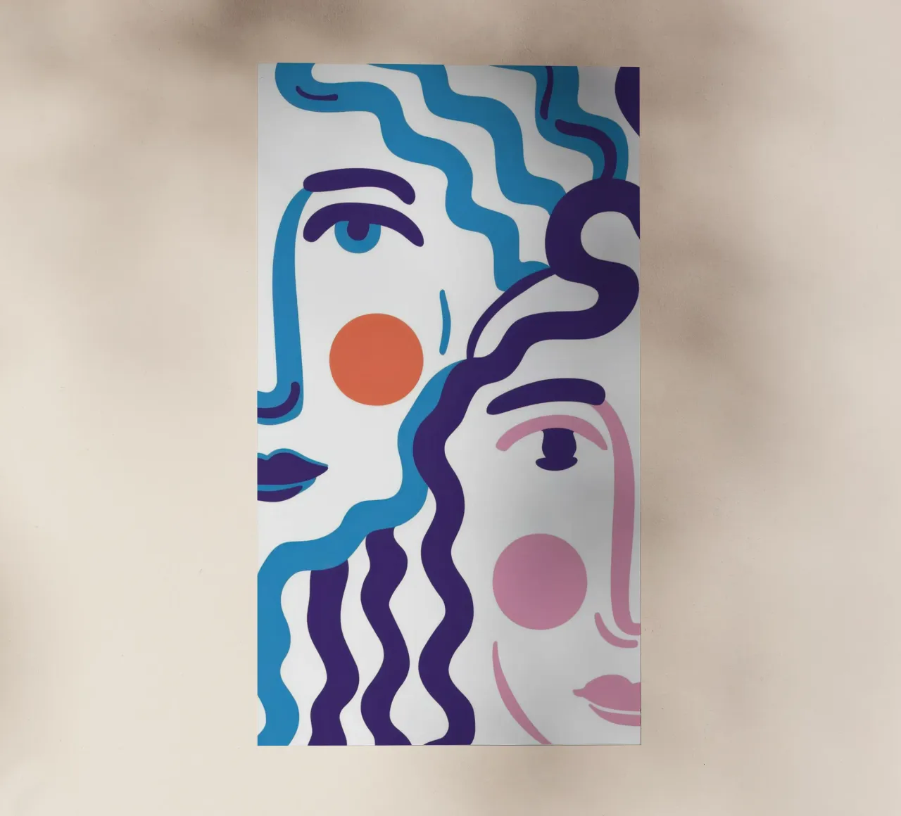 Ritratto a linee ondulate pellicola backlit da Line Fable