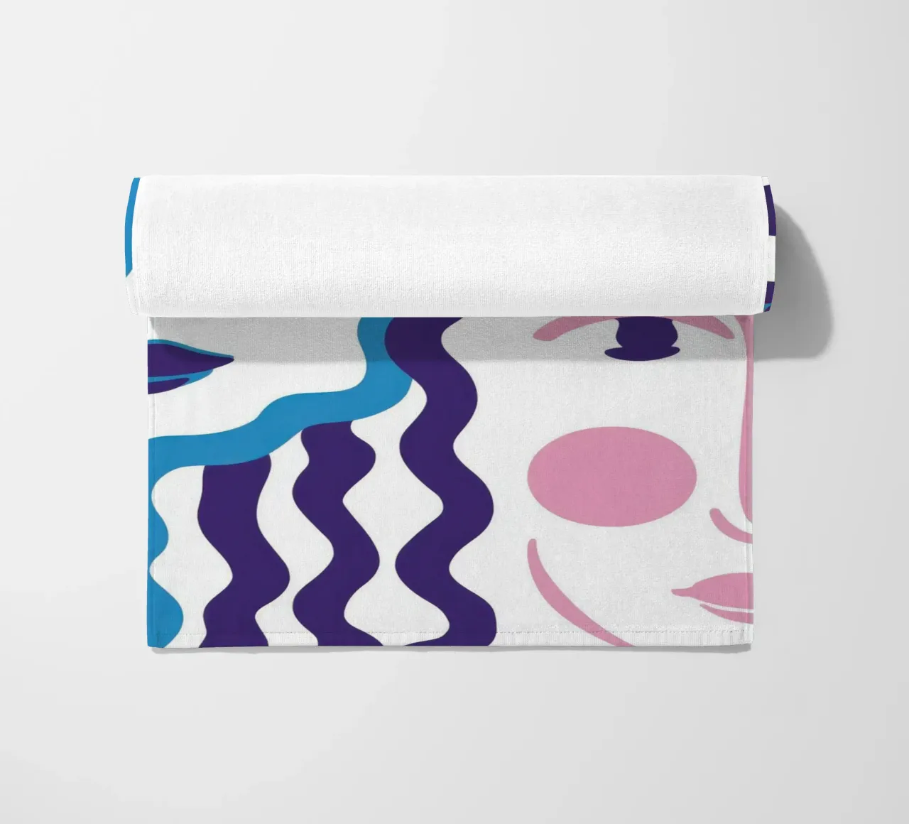 Ritratto a linee ondulate telo mare da Line Fable