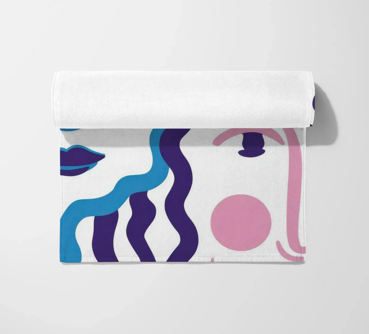 Ritratto a linee ondulate telo mare da Line Fable