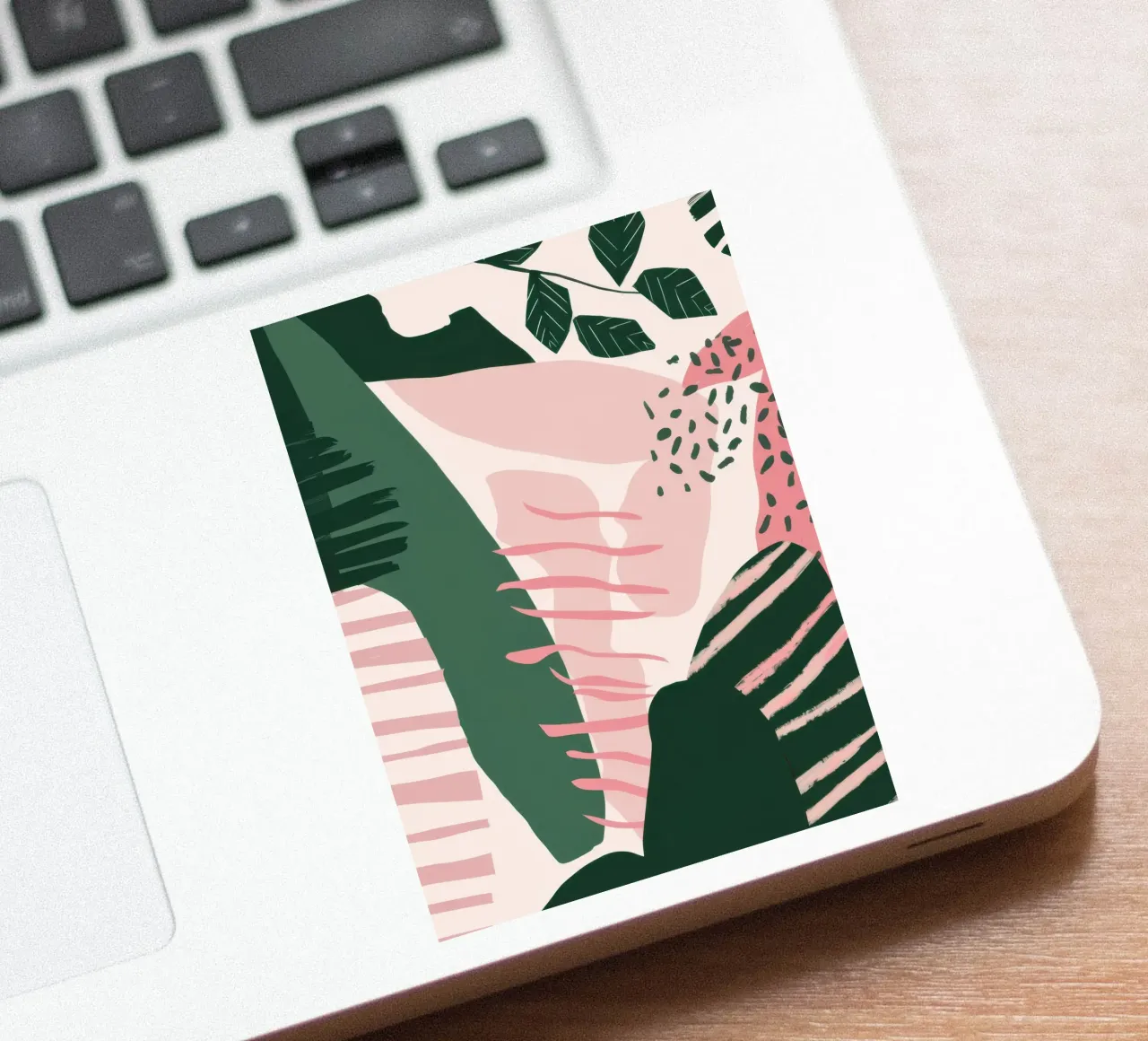 Groene Vorm Abstract sticker van Thistle Bloom
