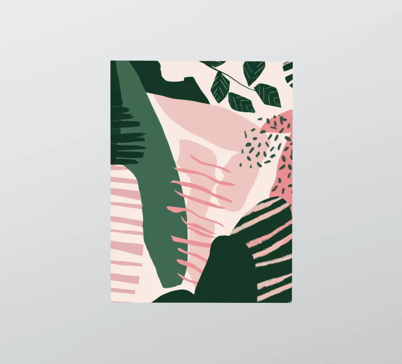 Groene Vorm Abstract sticker van Thistle Bloom