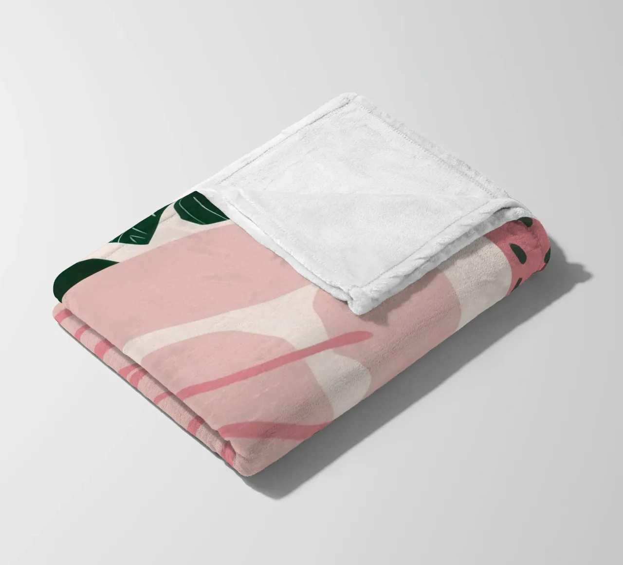 Forma verde astratta coperta in pile da Thistle Bloom