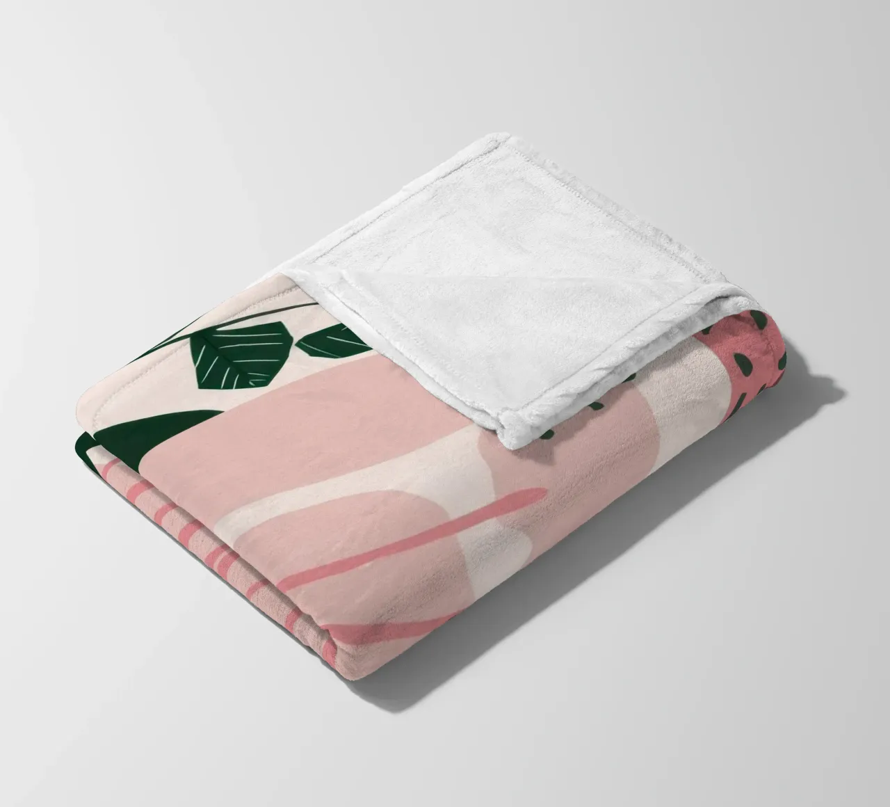 Forma verde astratta coperta in pile da Thistle Bloom