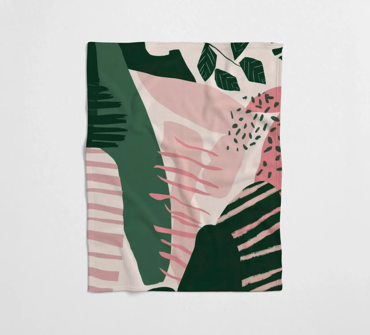 Forma verde astratta coperta in pile da Thistle Bloom