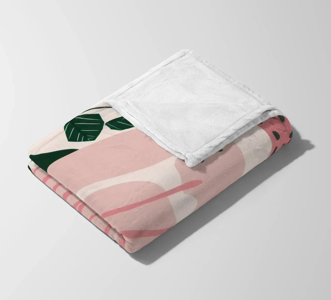 Forma verde astratta coperta in pile da Thistle Bloom