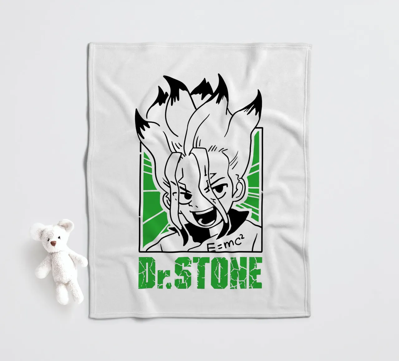 Dr. Stone Season 3 V3 fleece blanket by https://www.juniqe.com/uk/shop/Henndraws