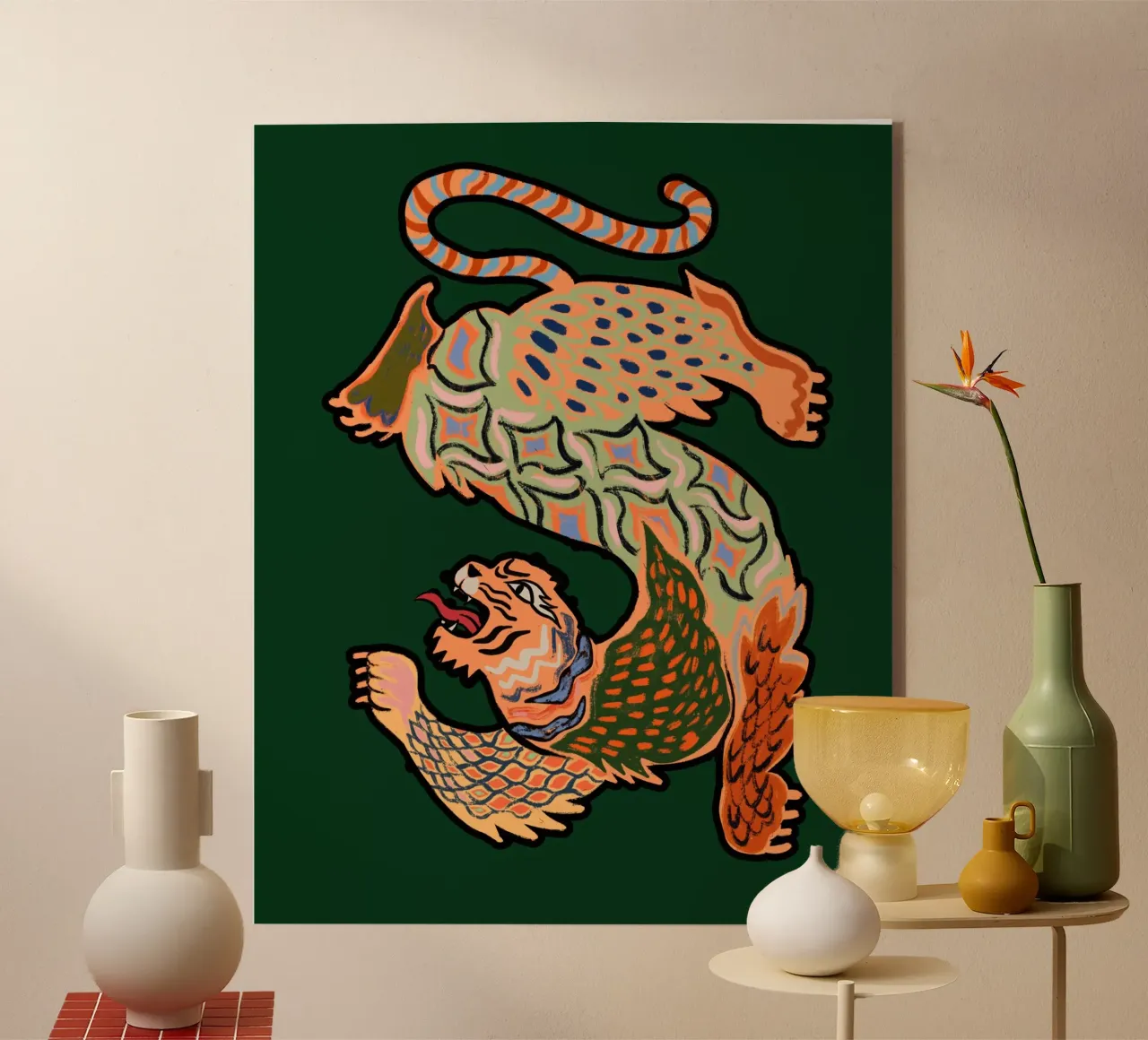 Asian Tiger plexiglass da Arty Guava