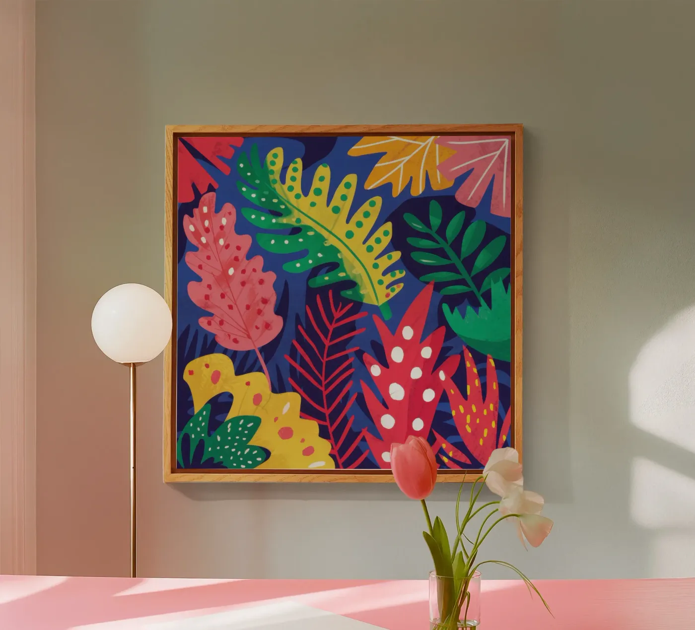 Chromatisches Dschungelfieber Acryl-Glas von Obs Canvas