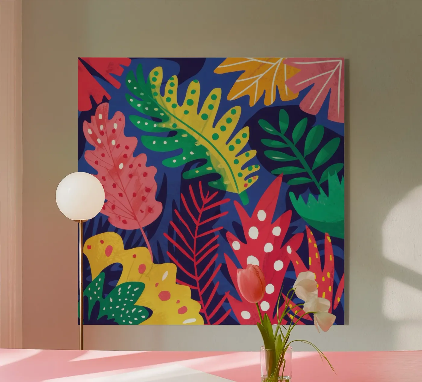 Chromatisches Dschungelfieber Acryl-Glas von Obs Canvas