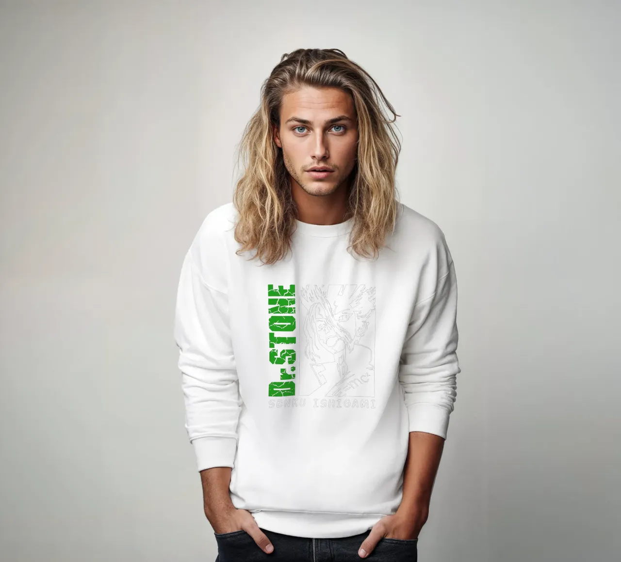 Dr. Stone Season 3 V4 sweatshirt by https://www.juniqe.com/uk/shop/Henndraws