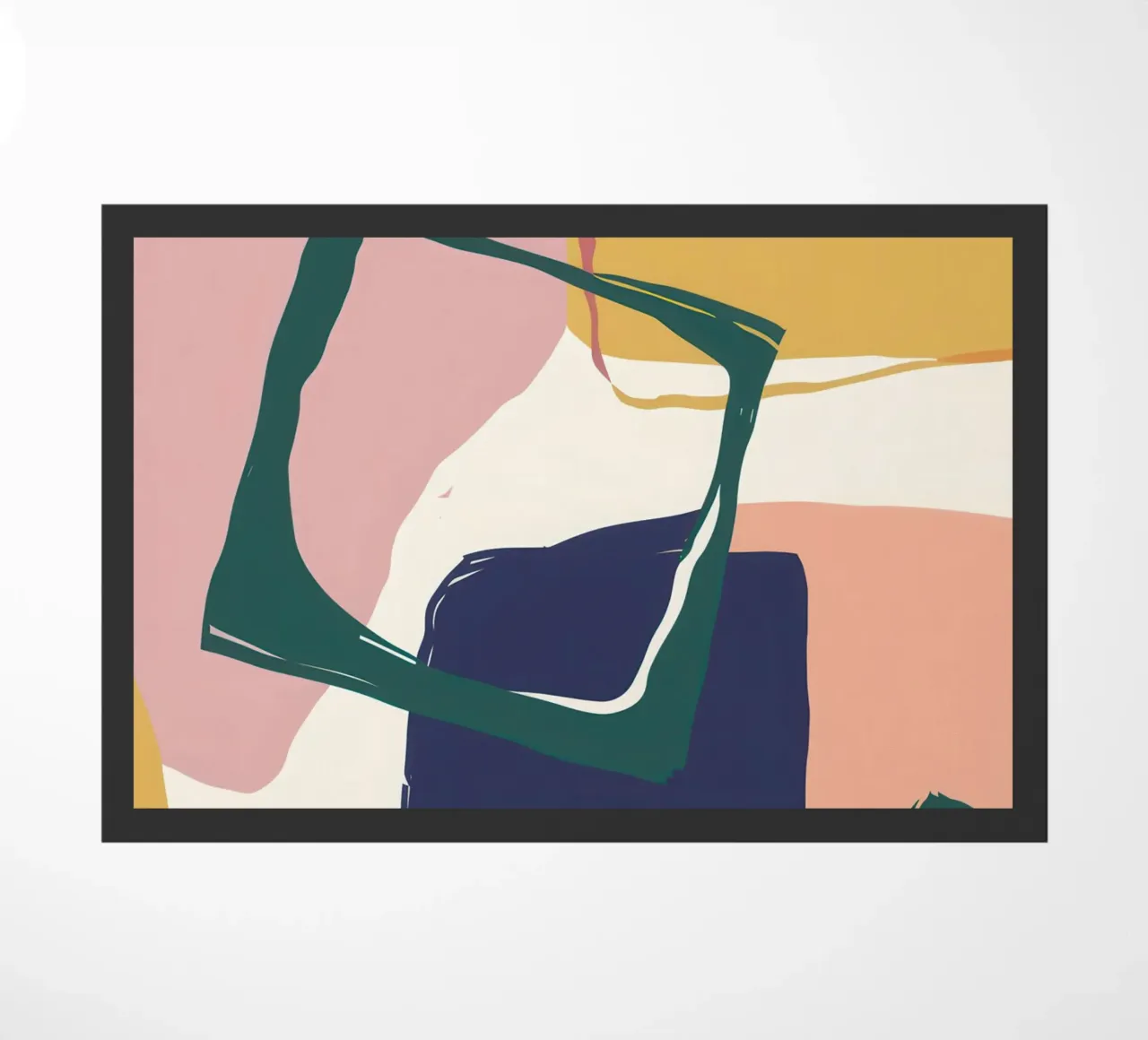 Balanced Forms in Space doormat by Thistle Bloom