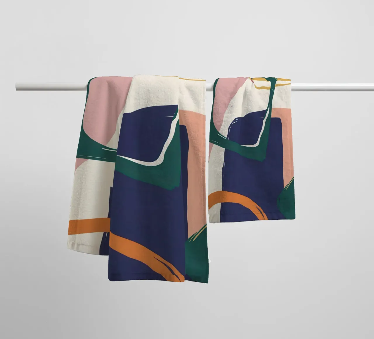 Balanced Forms in Space towel by Thistle Bloom