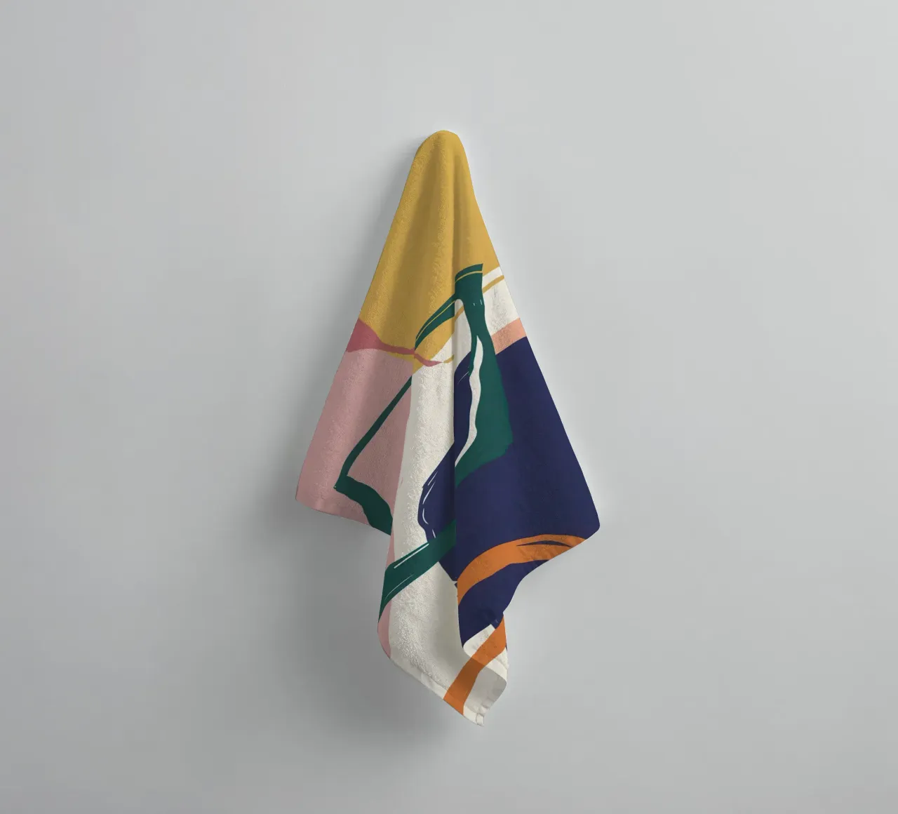 Balanced Forms in Space towel by Thistle Bloom