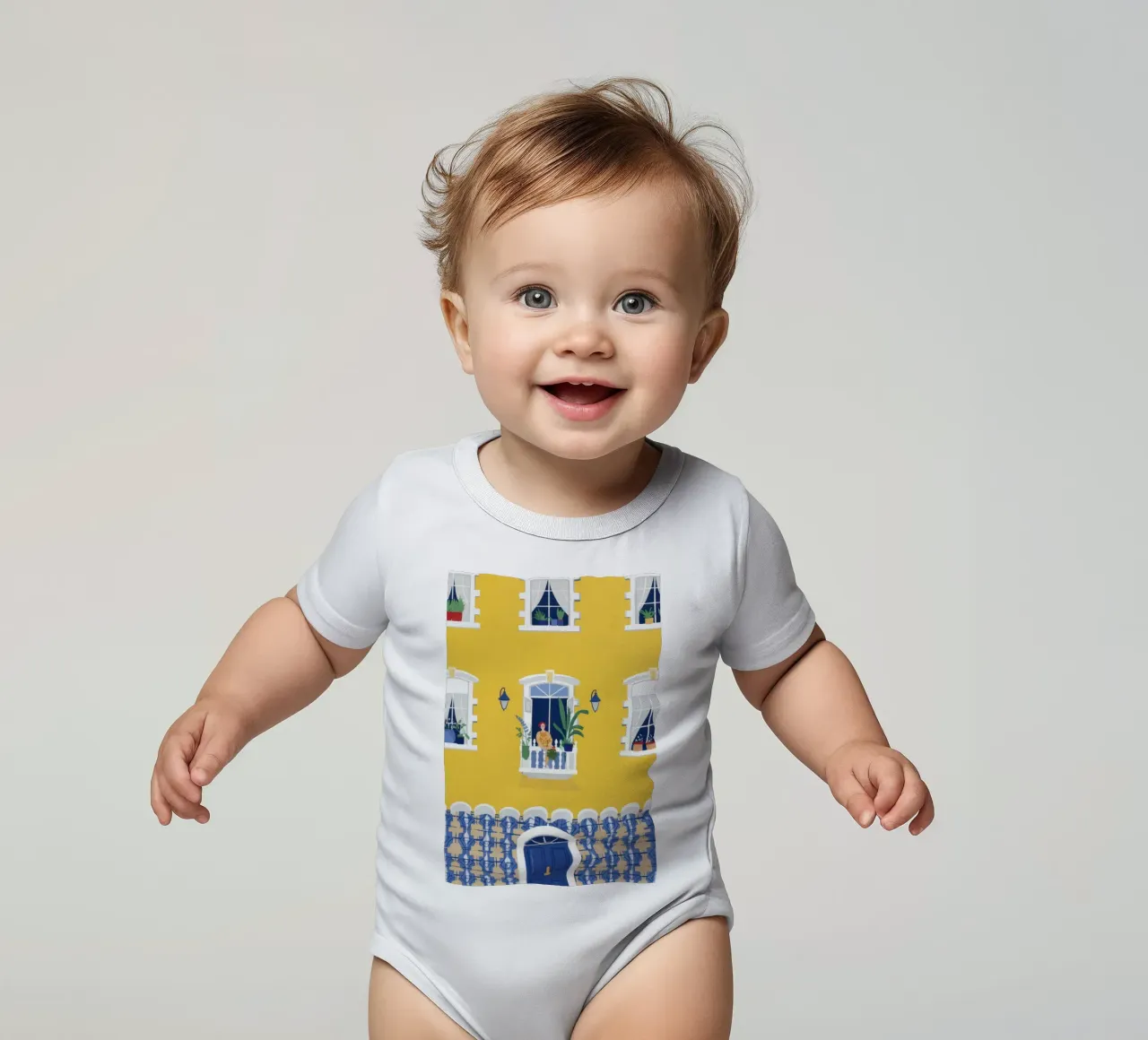 Façade jaune ensoleillée body bébé de Frosh Pallete