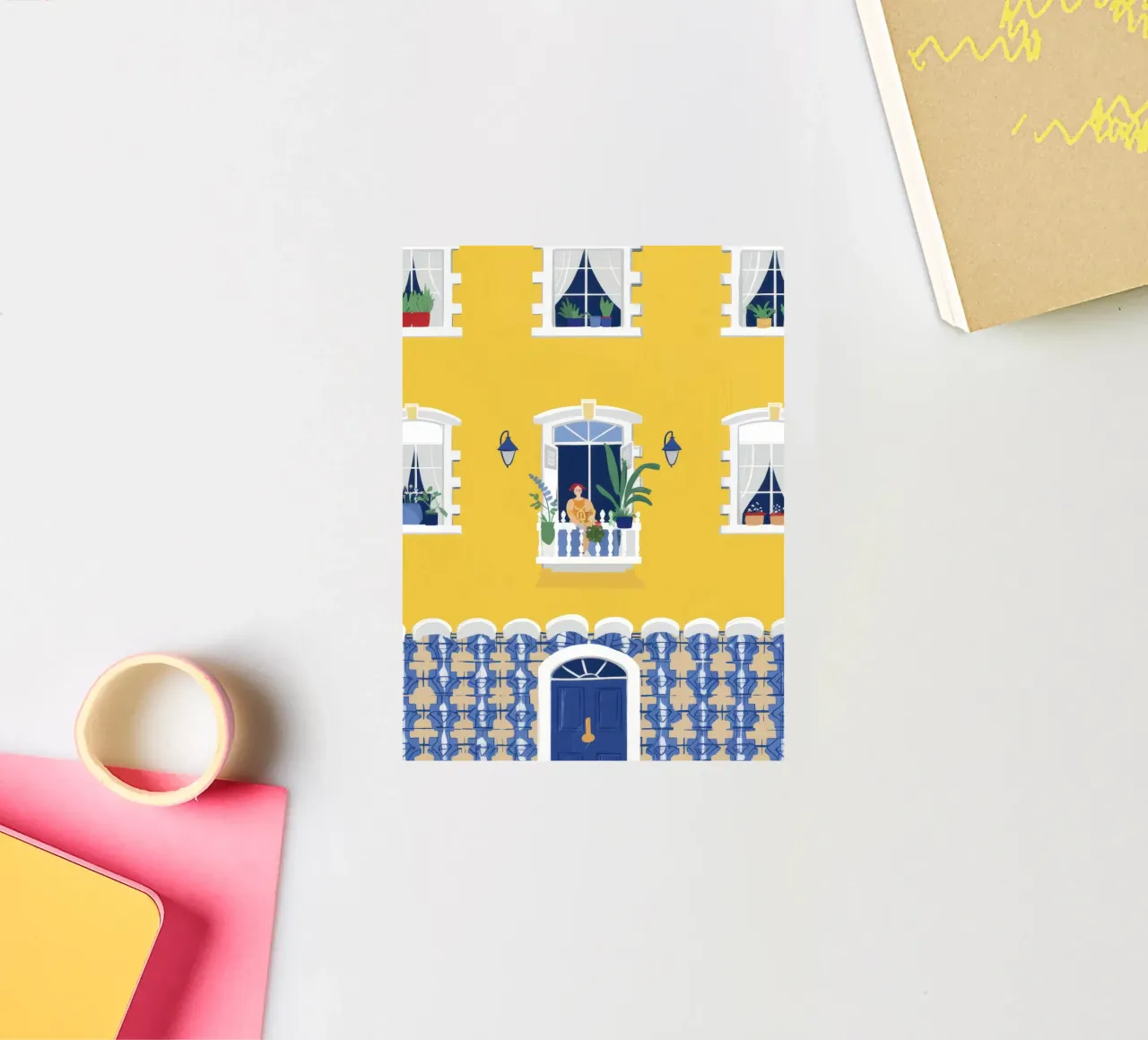 Sunny Yellow Facade sticker by Frosh Pallete