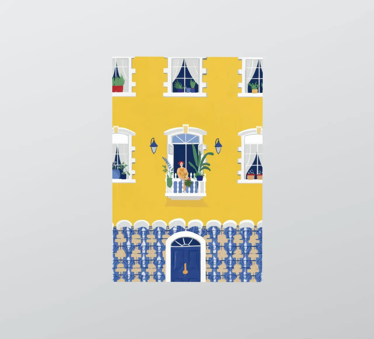 Sunny Yellow Facade sticker by Frosh Pallete