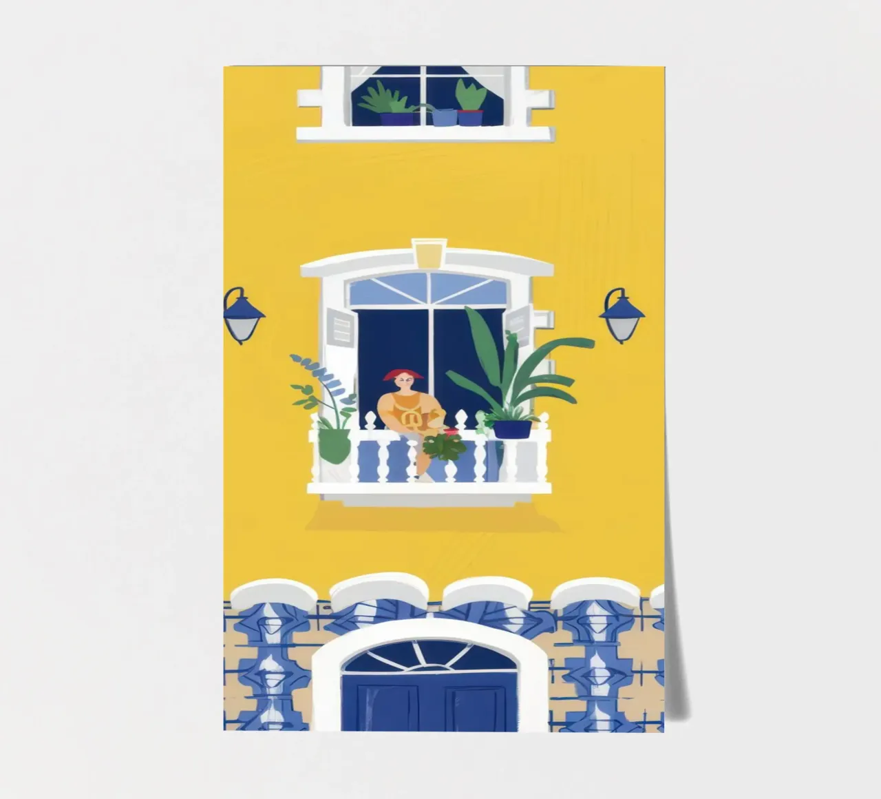 Sunny Yellow Facade sticker sheet by Frosh Pallete